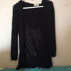 Black cardigan